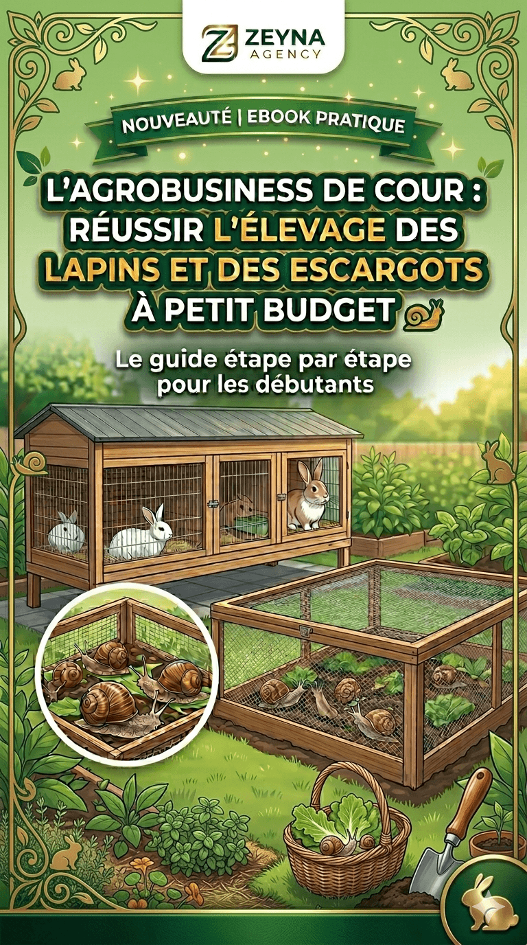 L'AGROBUSINESS DE COUR : RÉUSSIR L’ÉLEVAGE DES LAPINS ET DES ESCARGOTS À PETIT BUDGET
