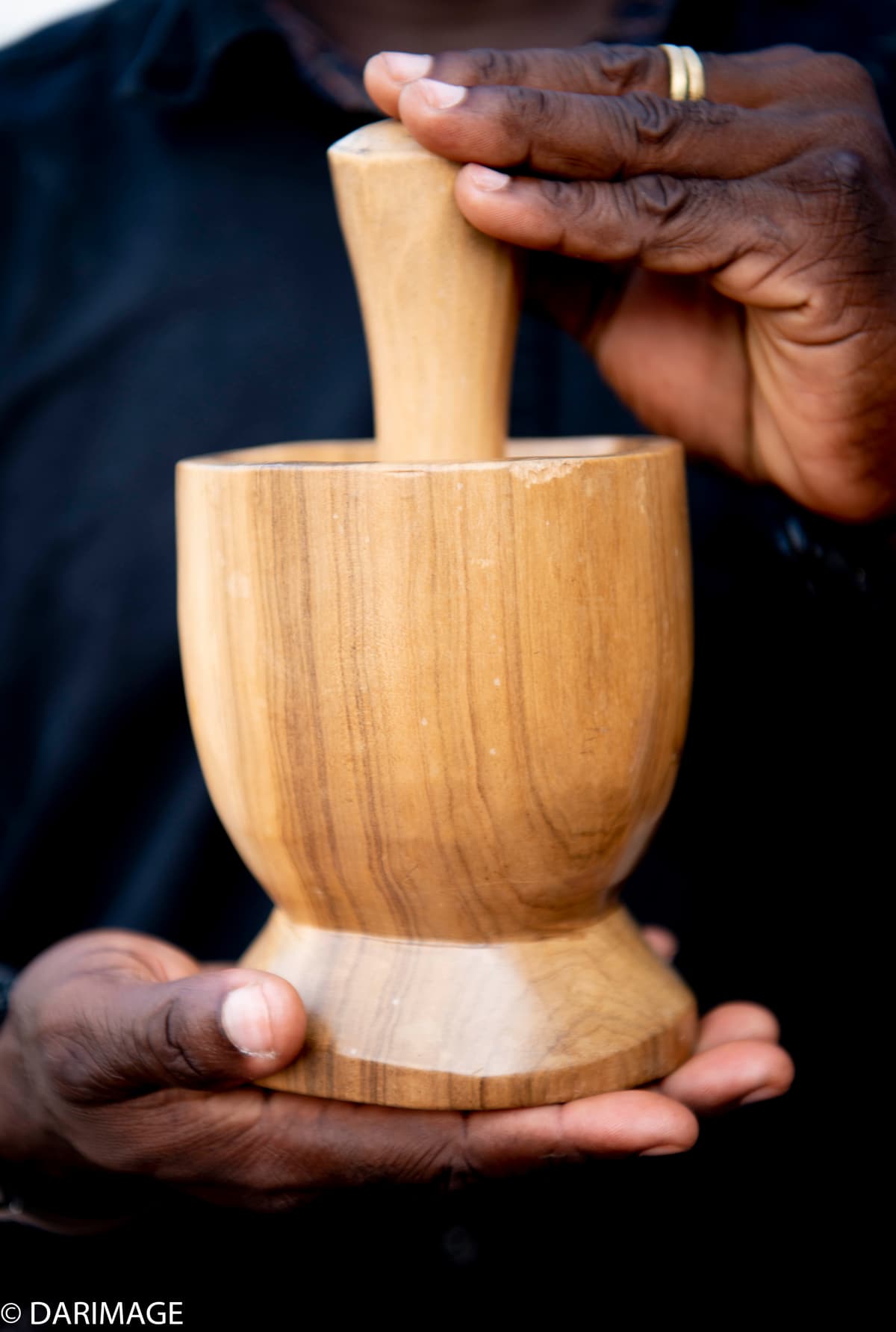 Mortier en bois bété